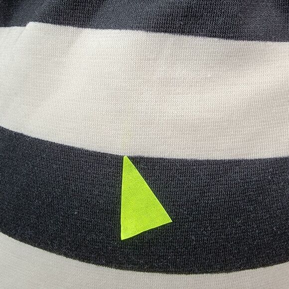 Xhilaration Striped Fit & Flare Dress Juniors Sz S Black Cream Lace Mini Knit - Picture 7 of 8